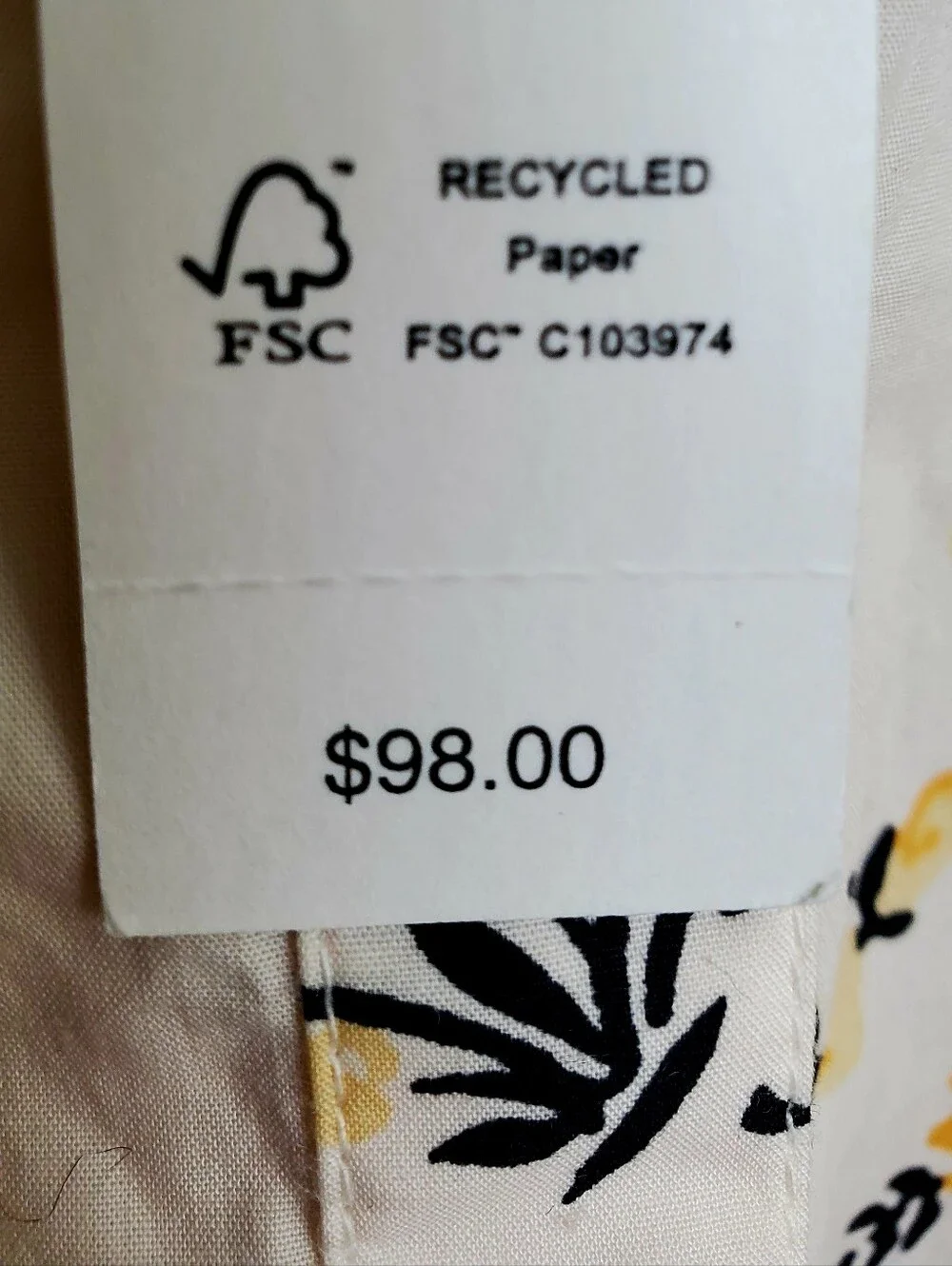 J Crew NWT Cotton Puff Sleeve Popover Floral Top Long Sleeve Size S